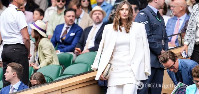 Шарапова пришла на финал Wimbledon и вызвала ажиотаж внешним видом. Фото